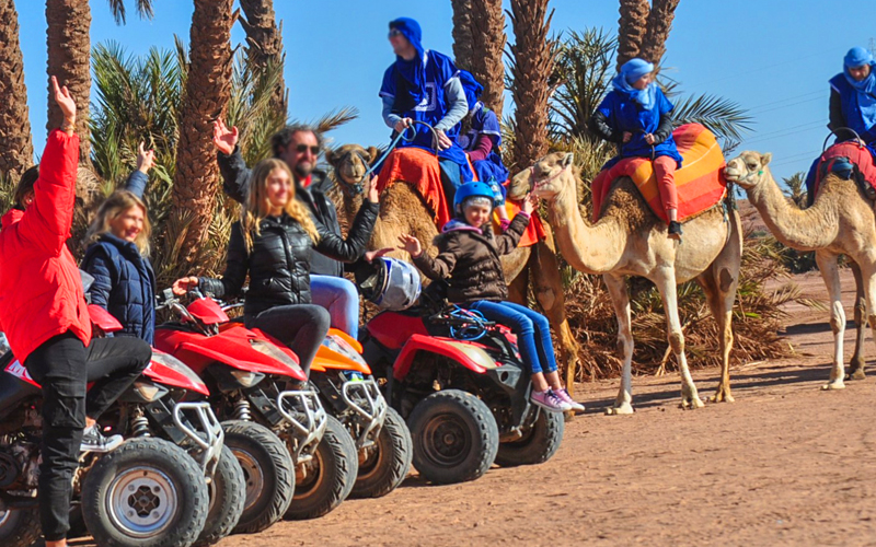 half day combines of quad & camel ride in Agafay Desert